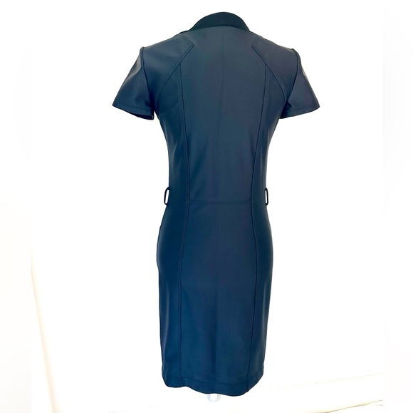 Authentic Gucci Black Neoprene Zipper Front Dress - Picture 9 of 17